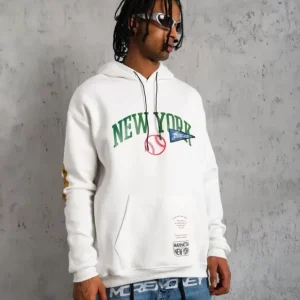 Kapusonlu Beyaz ve siyah sweet shirt