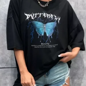 Siyah kadin Tee shirt