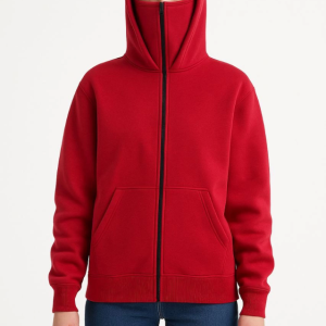 Kapusonlu kirmizi ust asurtman